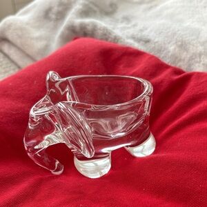 Charming Clear Glass Elephant